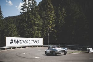 AROSA, SWITZERLAND – 01. September 2019: The IWC Racing Team showed up on the grid of the 15th Arosa ClassicCar for the second time. Bernd Schneider drove the Mercedes-Benz
300 SL “Gullwing” on the winding 7.3 kilometre hill-climb route from Langwies to Arosa. (Photo by Matthieu Bonnevie for IWC)
