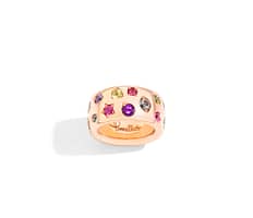 Iconica ring with colourful stones by Pomellato